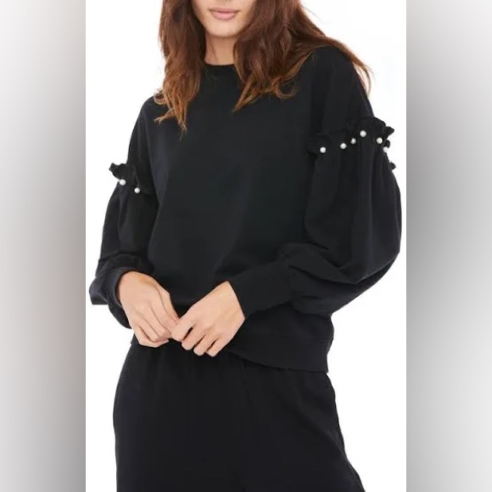 Sundays Embellished Pearl Sweatshirt